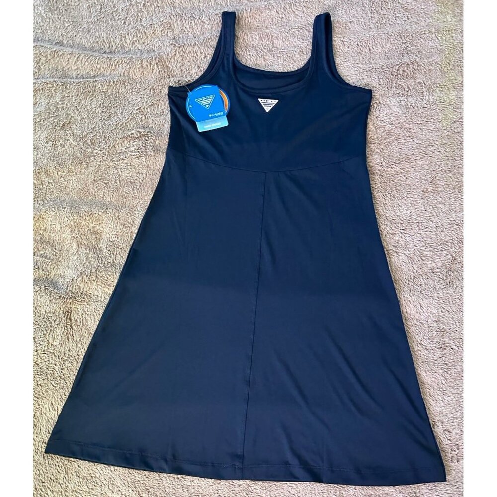 Columbia Navy Sleeveless Scoop Neck Freezer Women's Dress - Picture 9 of 16